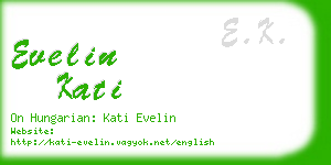 evelin kati business card